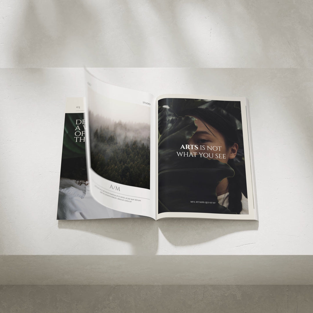Animated Magzine Video Mockup,3D Page Flip Animation Template,Digital Download
