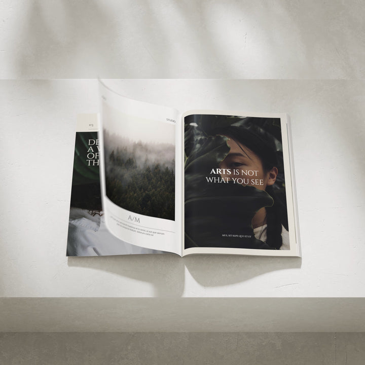 Animated Magzine Video Mockup,3D Page Flip Animation Template,Digital Download