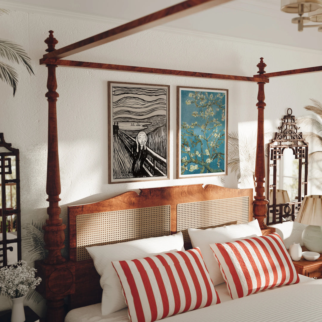 2 Wood Frame Mockups in South Asian Bedroom - 5x7 Ratio - preview 4