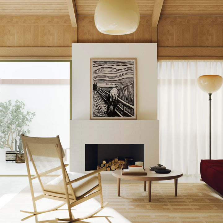 3x4 Vertical Wood Frame Mockup, Minimalist Home Interior Art Display (PSD JPG)