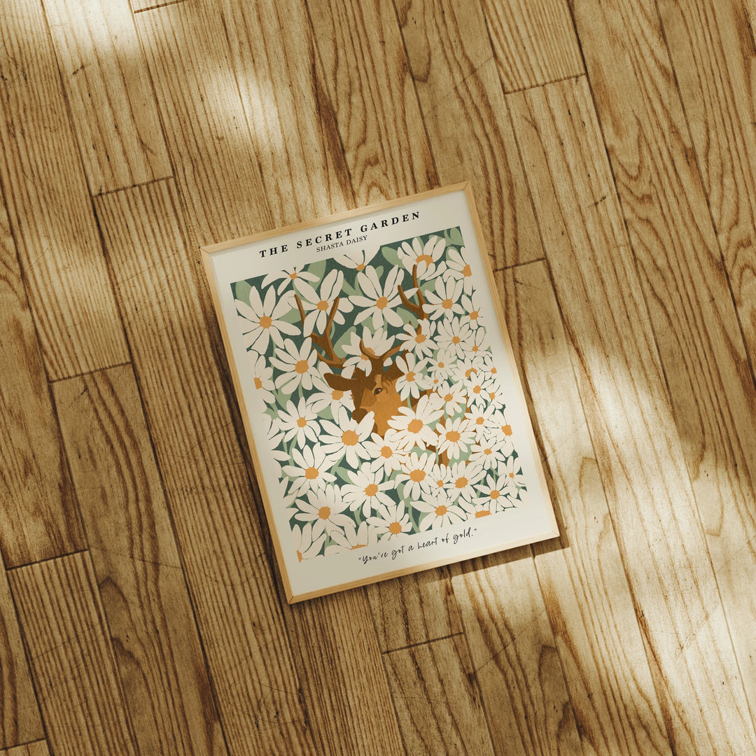 Wood Frame Mockup on Floor,3x4 Ratio Boho Frame Mock-Up,Art Print Display,Print Poster Art Mockup,Modern Minimal Interior Art Mockup Psd