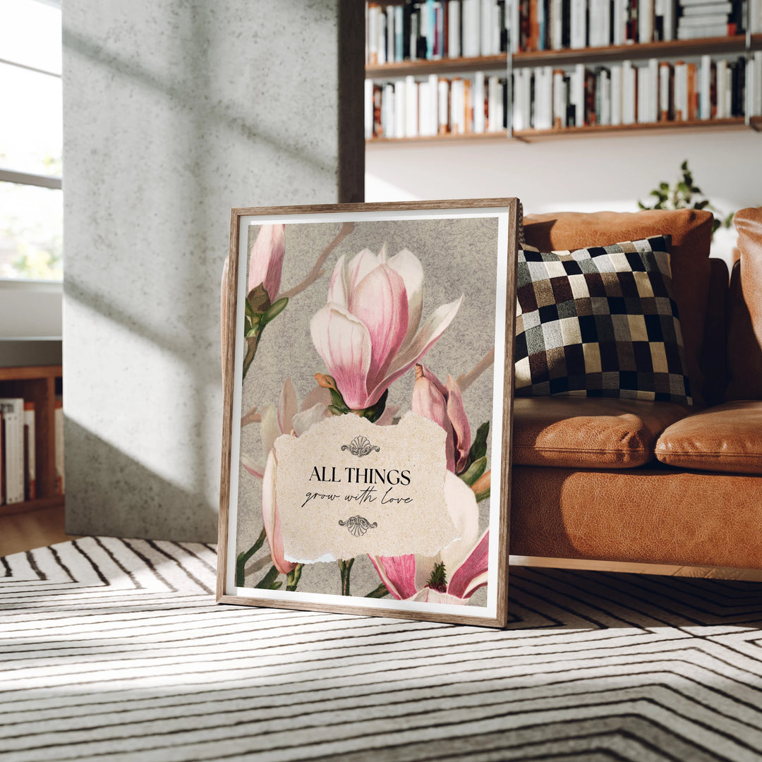 3x4 Wood Frame Mockup, Wall Art Poster Template (PSD Smart Object)