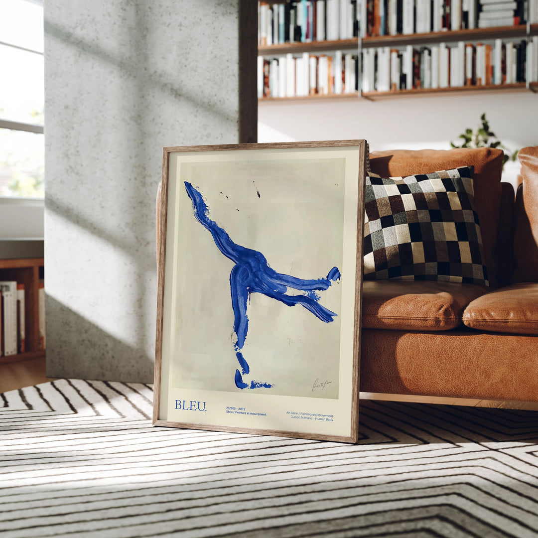 3x4 Wood Frame Mockup, Wall Art Poster Template (PSD Smart Object)
