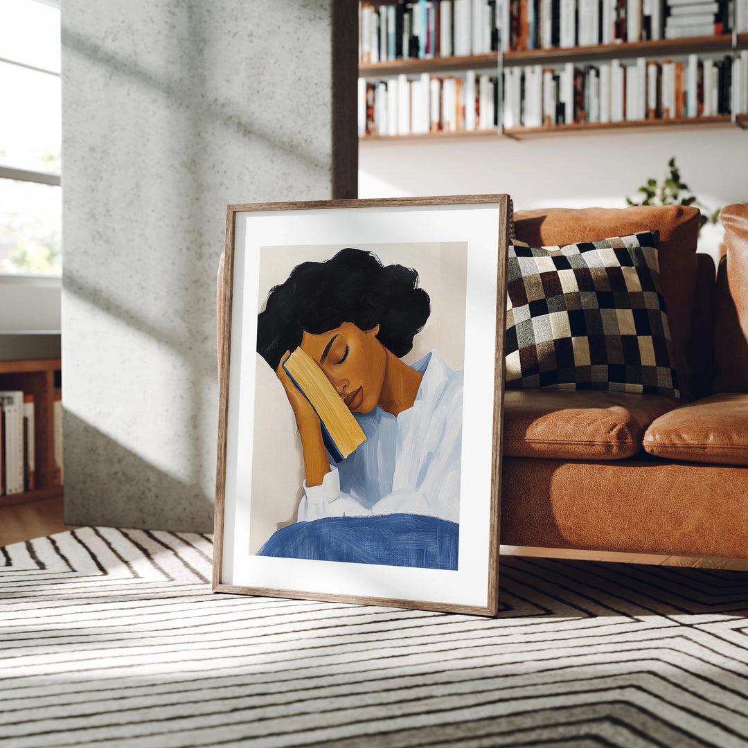 3x4 Wood Frame Mockup, Wall Art Poster Template (PSD Smart Object)