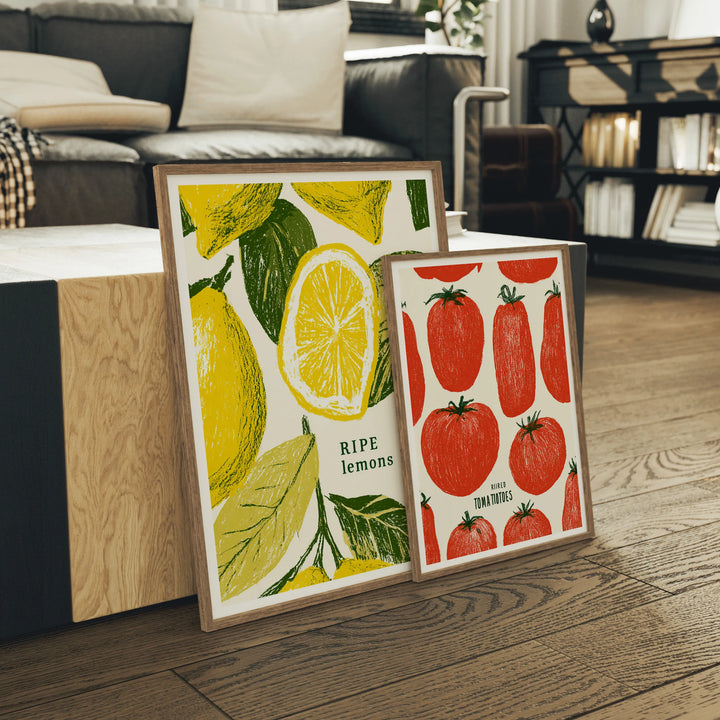 3x4 Wood Frame Mockups, Set of 2 Wall Art Mockups (PSD JPEG)