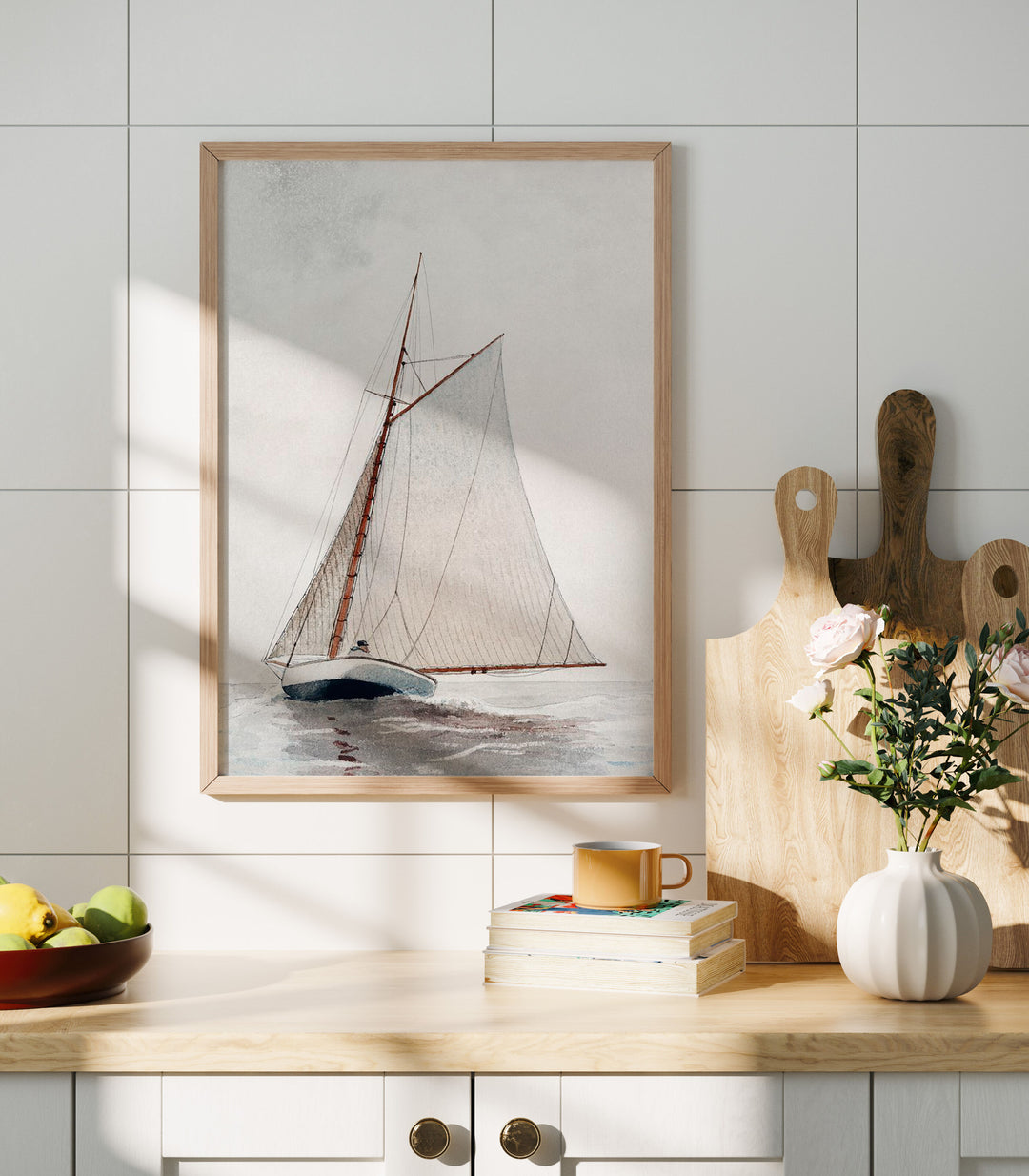 Frame Mockup in Kitchen