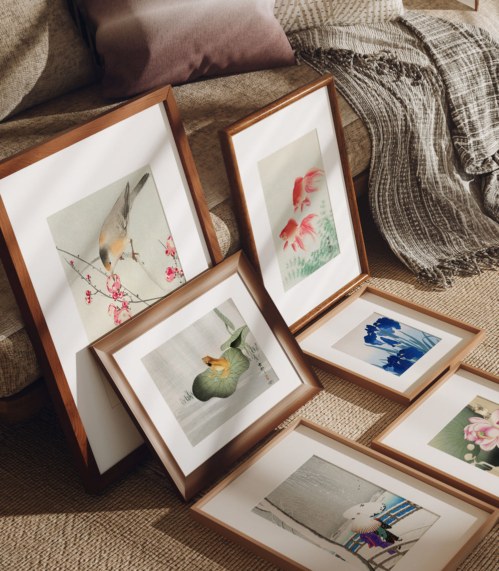 Set of framed artworks Mockup