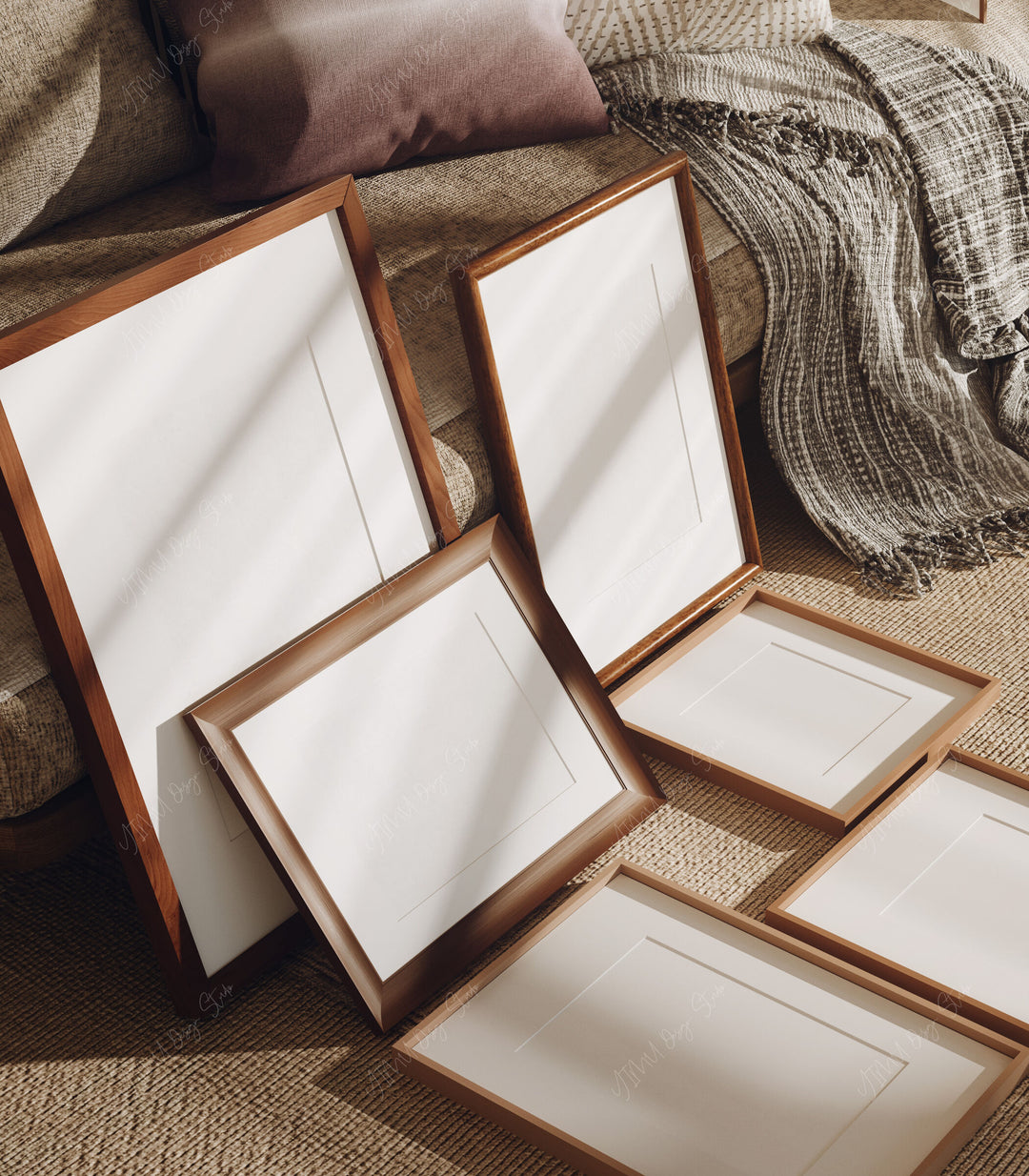 Blank Collection of Artworks Mockup