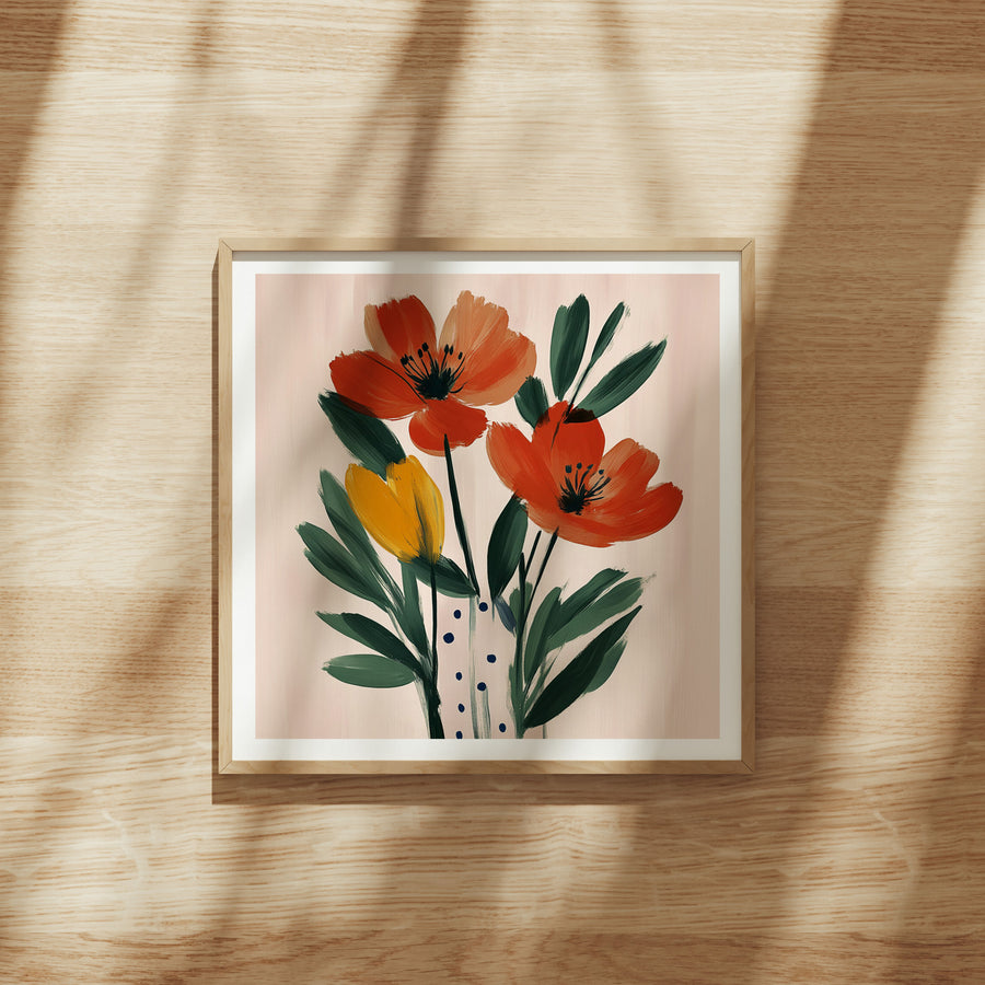 Square Wood Frame Mockup