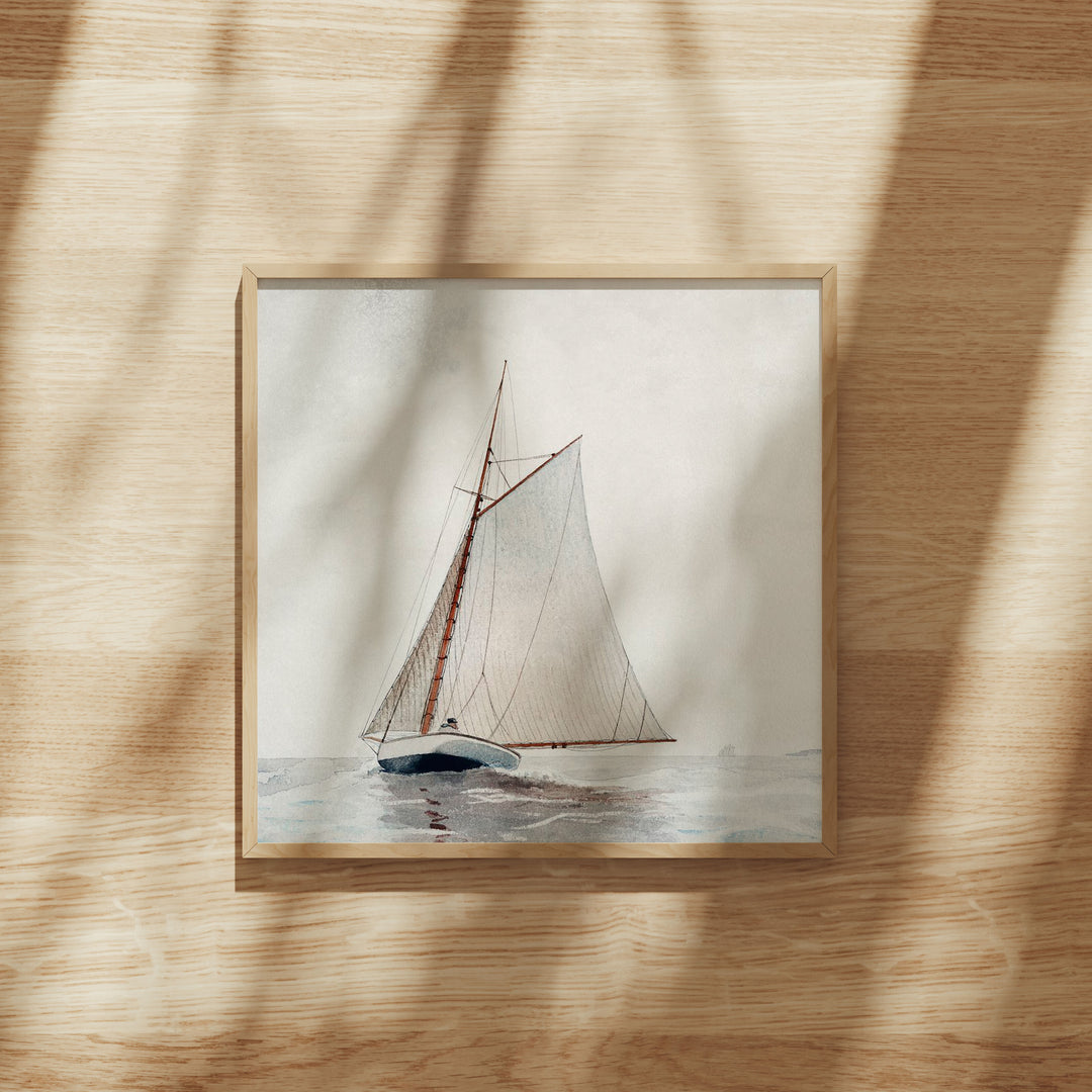 Square Wood Frame Mockup