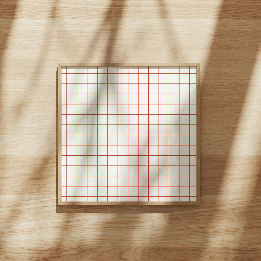Square Wood Frame Mockup