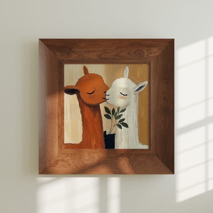 Square Wood Frame Mockup