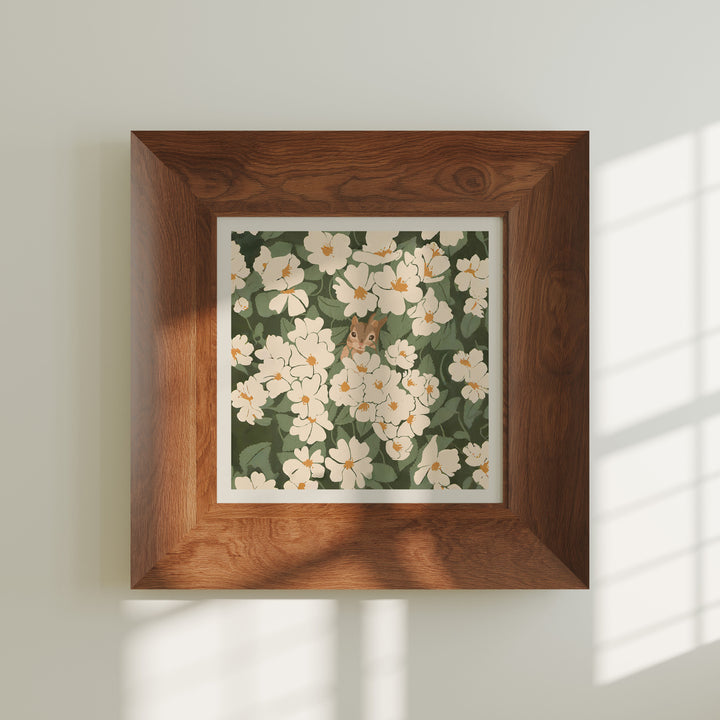 Square Wood Frame Mockup