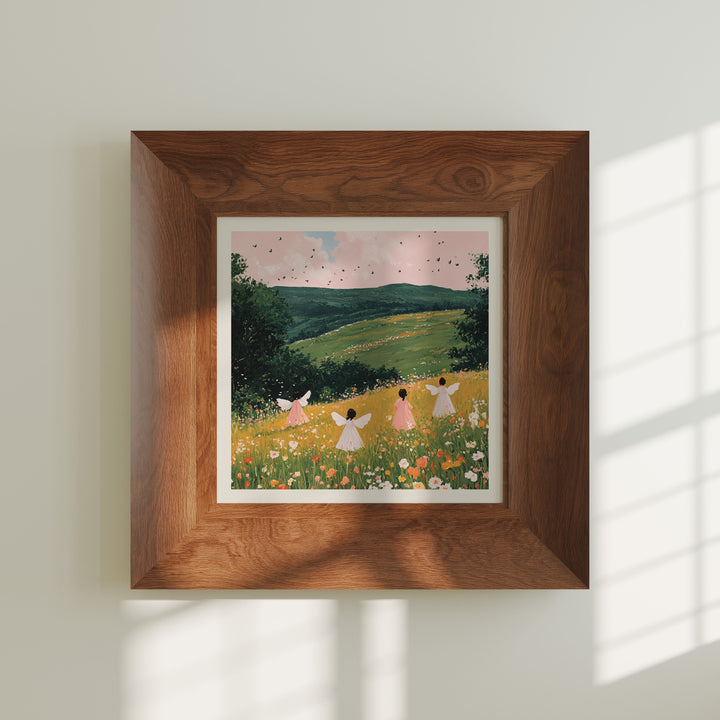 Square Wood Frame Mockup