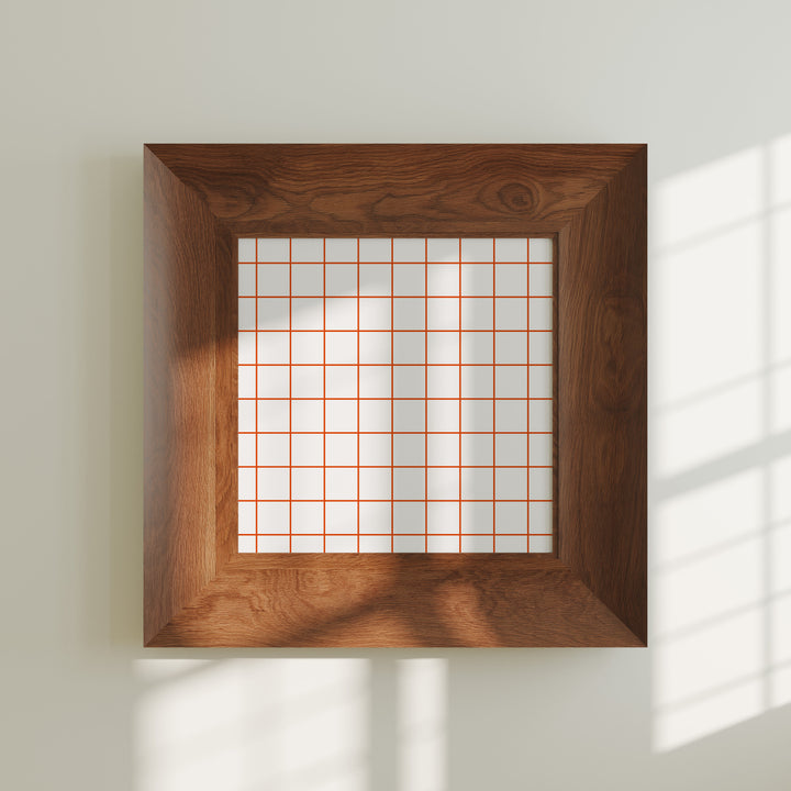 Square Wood Frame Mockup