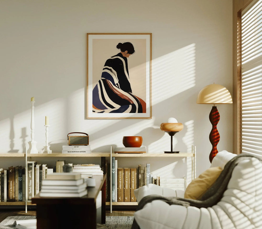 YimuMockup minimalist wall frame mockup — premium digital PSD template for art, poster, and photo display