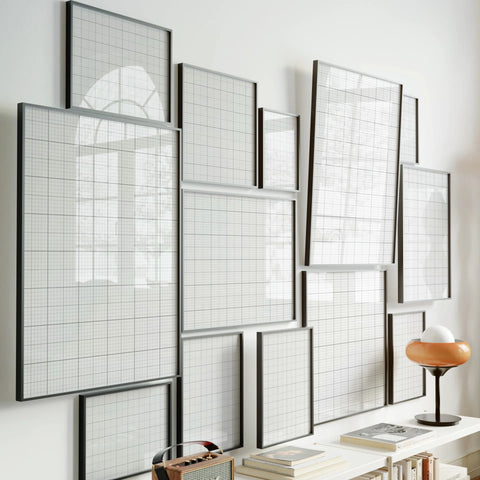 Animated 13 Black Frame Gallery Wall without Mats - 5x7 Ratio - preview 3