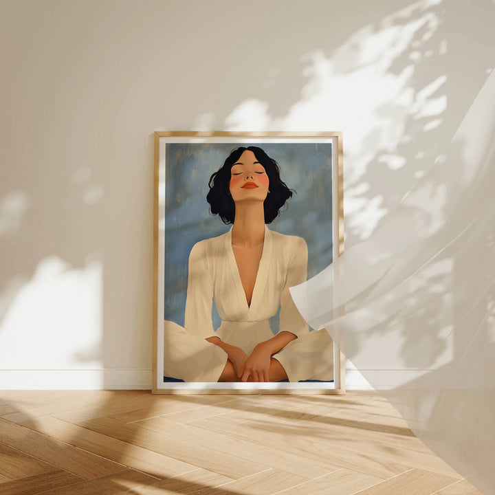 Animated Oak Wood Frame in Sunlit Room - 5x7 Ratio - preview 2