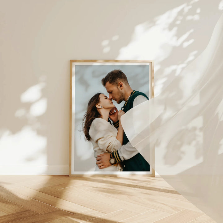 Animated Oak Wood Frame in Sunlit Room - 5x7 Ratio - preview 6
