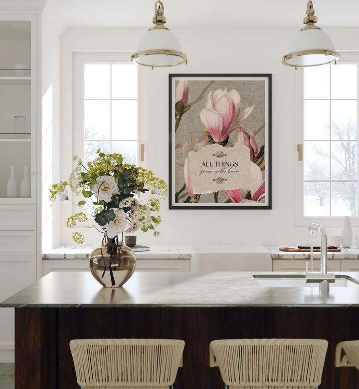 Black Frame Mockup in Modern Kitchen - 3x4 Ratio - preview 1