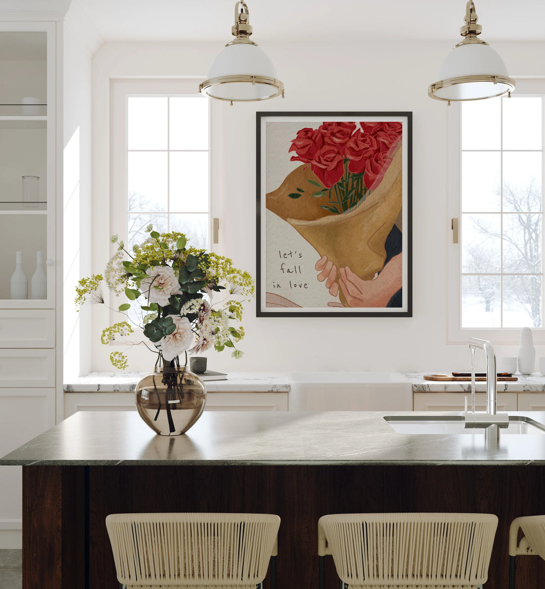 Black Frame Mockup in Modern Kitchen - 3x4 Ratio - preview 4