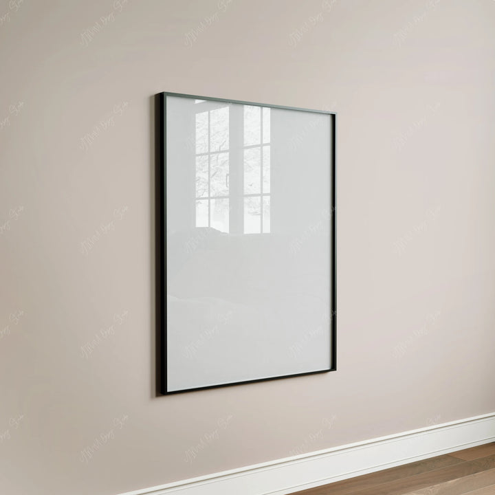 Black Frame Mockup with Reflection, Wall Art Poster Mockup (3x4 Ratio)