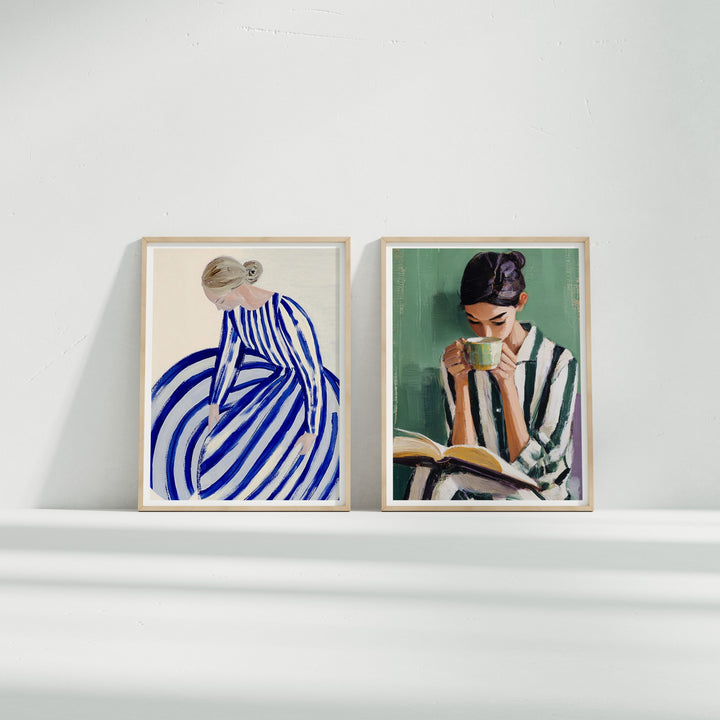 2 Wood Frame Mockup with White Background,Minimalist 3x4 Wood Frame Mock-Up