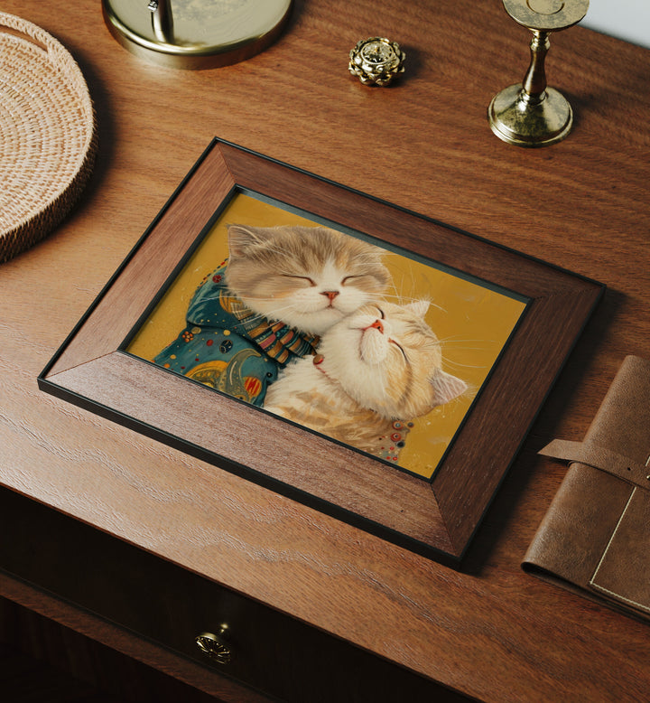 Horizontal Wood Frame Mockup,7x5 Art Print Mockup