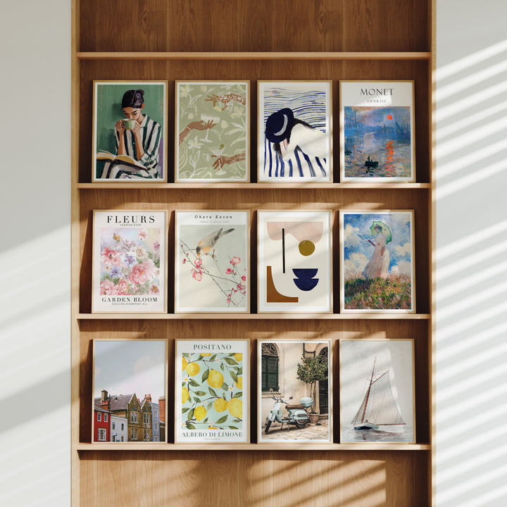 Gallery Wall Frame Mockup,12 Frames DIN A Wood Frame Mock-Up,Picture Frame Mockup,Digital Template