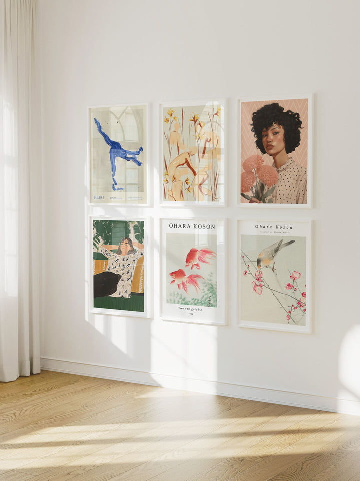 Minimalist Gallery Frame Mockup,6 Frames White Frame Mockup ,DIN A Frame Mock-Up,Artwork Wall Mockup