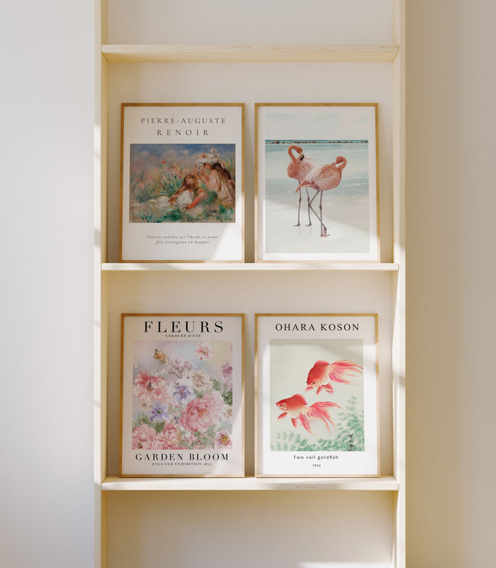 Set of 4 Gallery Art Frame Mockup,3x4 Wood Frame Mock-up,Picture Frame Mockup