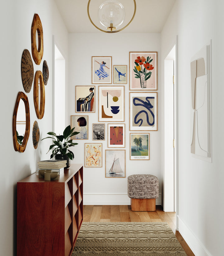 Gallery Wall Art Mockup,5x7 Wood Frame Mockup,Picture Frame Mockup,Multiple Frames Mockup,Digital Templates