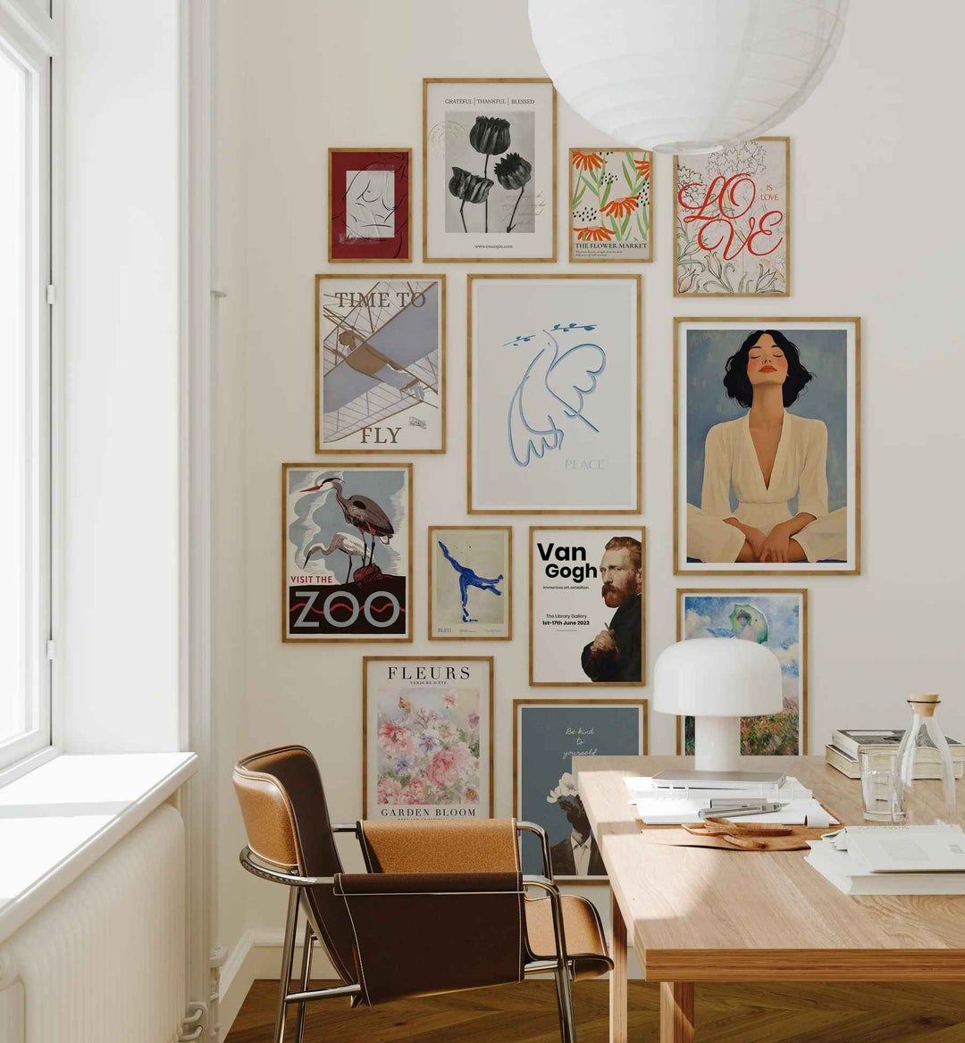 Minimalist art frame mockup in neutral interior scene with decor, digital poster and wall art display template for designers and creatives