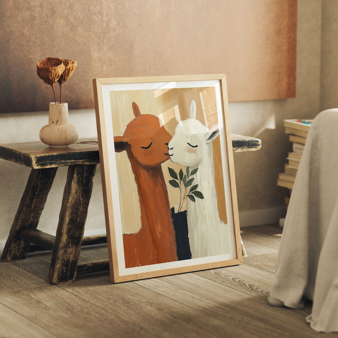 Wood Frame Mockup in home Interior,3x4 Ratio Frame Mock-Up with Reflection,Picture Frame Mockup