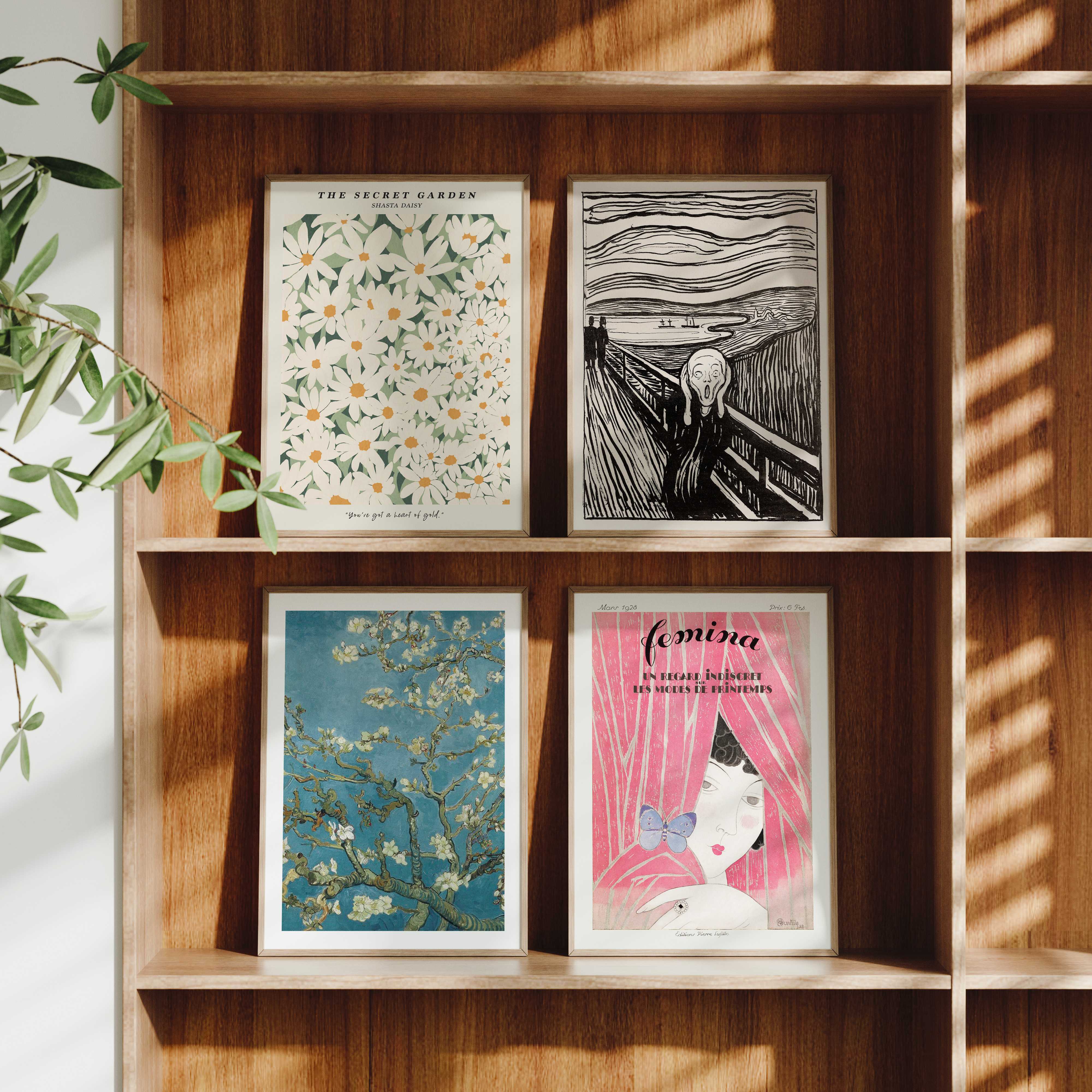 Gallery Frame Set Mockups,4 Frames,3x4 Ratio Minimalist Vertical