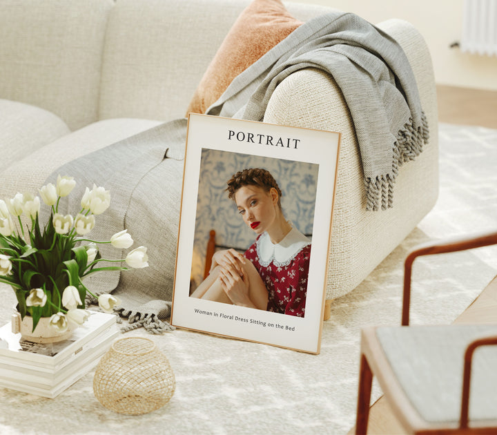 Wood Frame Mockup,3x4 Ratio Frame,Print Poster Mockup,Printable Art Display