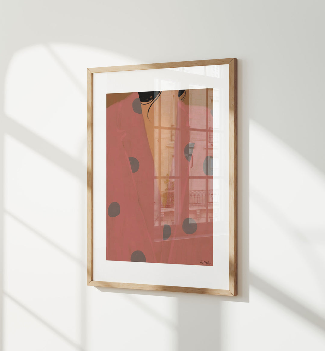 Wood Frame Mockup with Reflection,3x4 Ratio Frame Mock-Up,Blank Background,Picture Frame Mockup,Wall Art Mockup