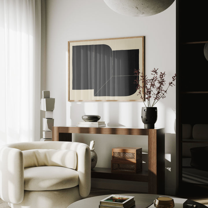 4x3 Horizontal Wood Frame Mockup with Reflection,Picture Frame Mockup