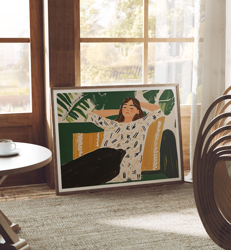 4x3 Horizontal Wood Frame Mockup,Art Print Mockup,Photoshop Templates