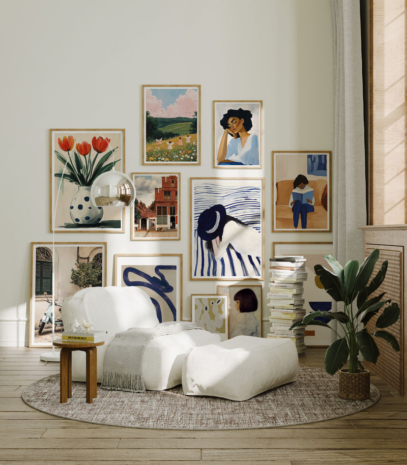 Gallery Wall Frame Mockups,5x7 Wall Art Mockups,Picture Frame Mockup