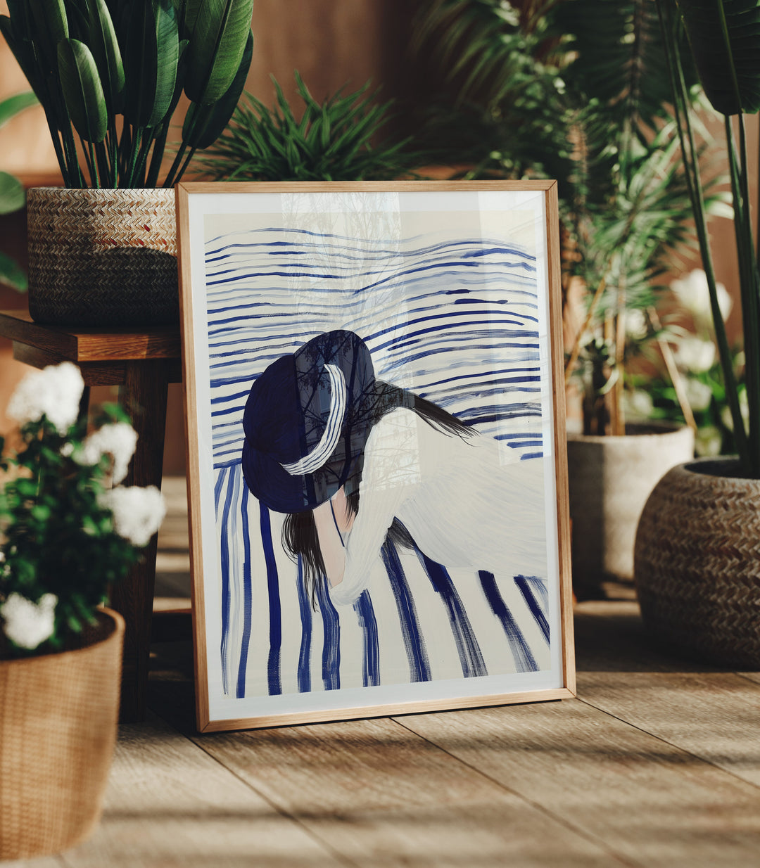 3x4 Ratio Frame Mock-Up with Reflection,Picture Frame Mockup,Digital Templates