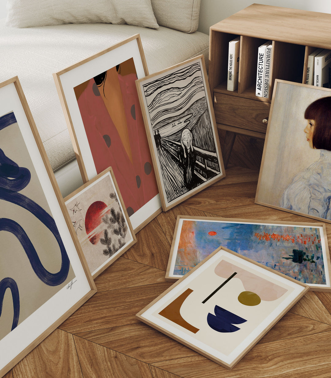 Set of 7 Art Frame Mockups,Wall Art Mockups