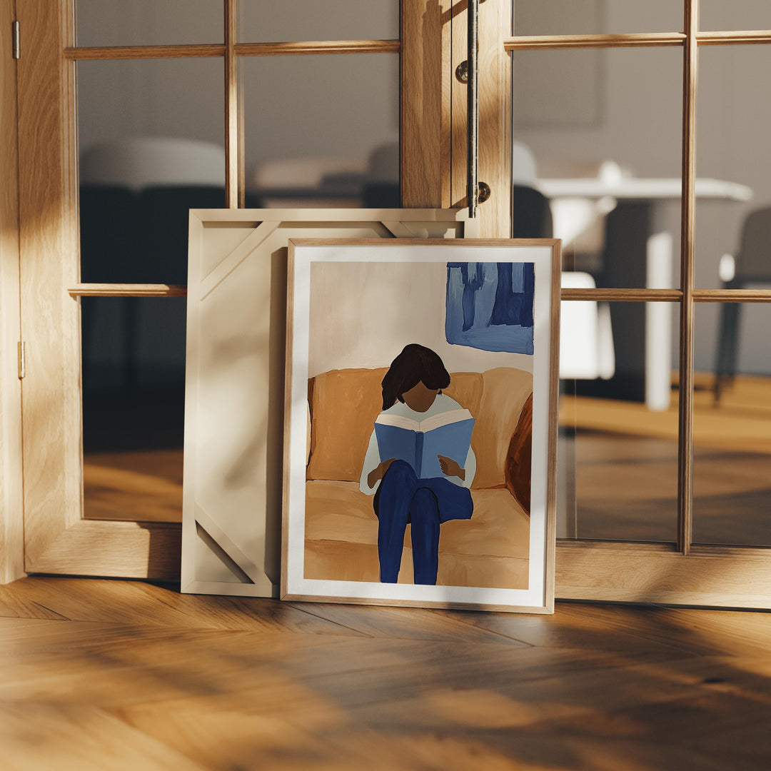 Wood Frame Mockup in Home Interior,3x4 Ratio Frame Mock-Up,Picture Frame Mockup