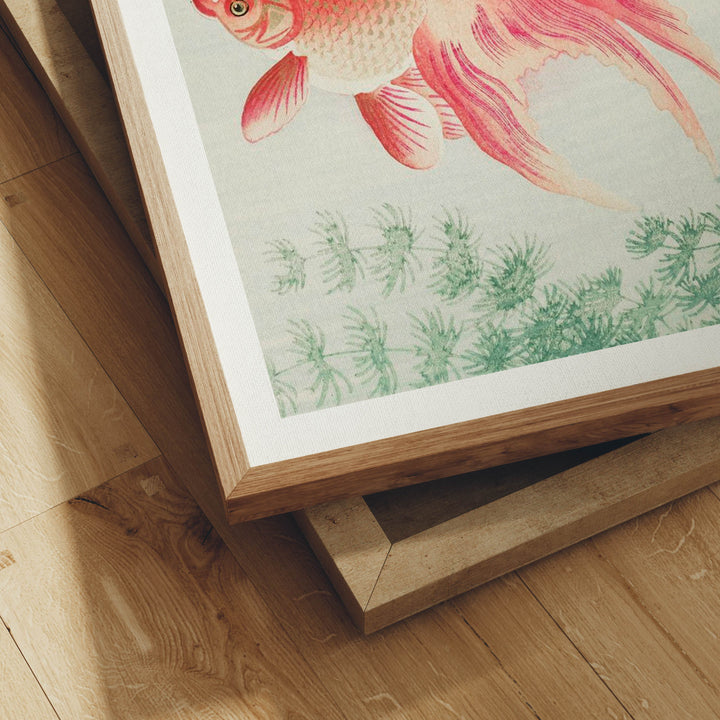 Close Up Frame Mockup on Wooden Floor,Print Detail Mockup,Art Print Mockup,DIN A Ratio