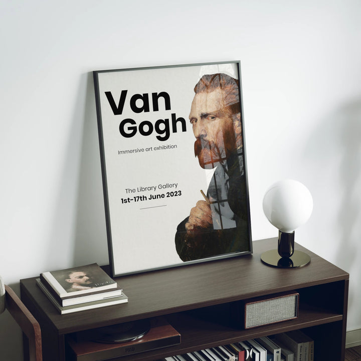 Animated Video Black Frame Mockup | Vertical 3x4 Ratio | 4 Scenes Interior Mockup Video | Wall Art Mockup Video Template