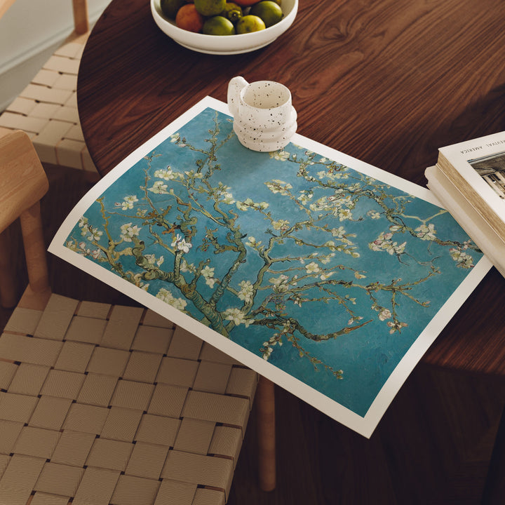 Horizontal Poster Frame Mockup,7x5 Flatlay Canva Print Detail Mockup