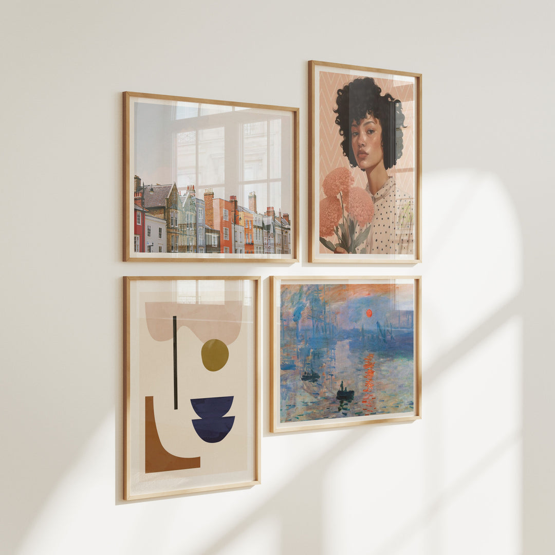 Gallery Wall Mockups,3x4 Wood Frame Mock-Up,Wall Art Mockup,Digital Templates