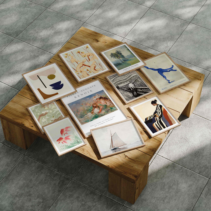Gallery Frame Set Mockup,10 Frames Mock-up,Art Print Mockup,Psd Template