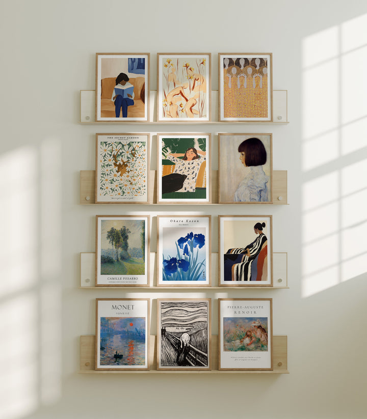 Gallery Wall Frame Mockup,3x4 Wood Frame Mock-Up,Multiple Frames Templates