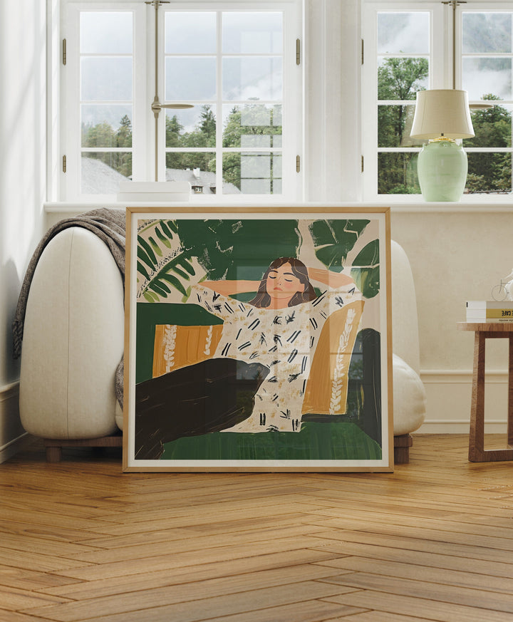 Square Frame Mock-Up with Reflection,Picture Frame Mockup,Art Print Mockup,Digital Template
